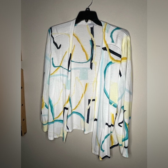 Chicos The Summer Romance Abstract Cardigan 2Xl - Picture 11 of 12